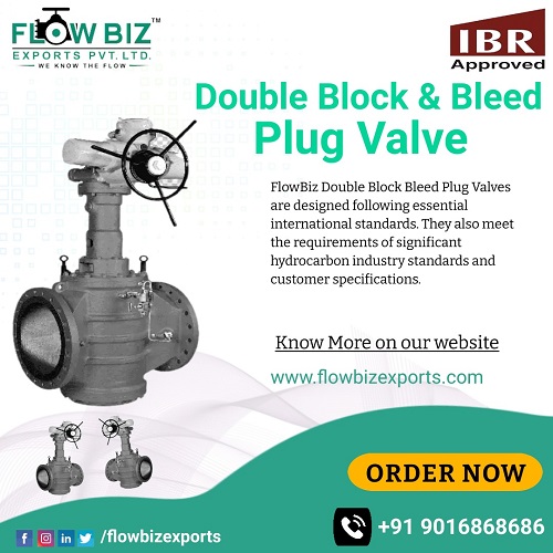 Double Block & Bleed  Plug Valve