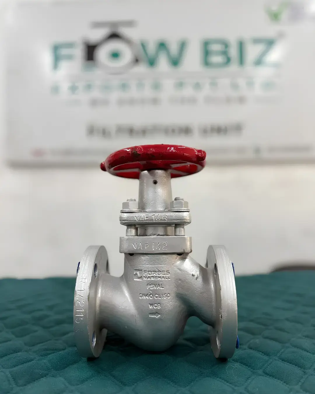 DN40 Forbes Marshall WCB Globe Valve Class 150 Flanged End 