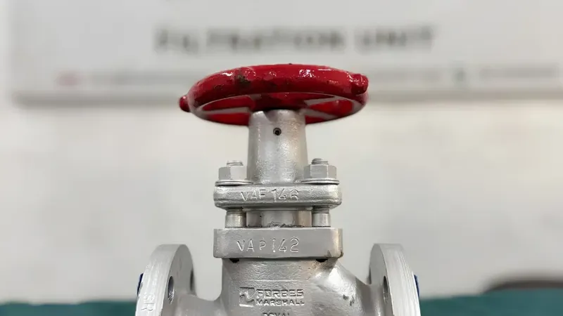 DN40 Forbes Marshall WCB Globe Valve Class 150 Flanged End