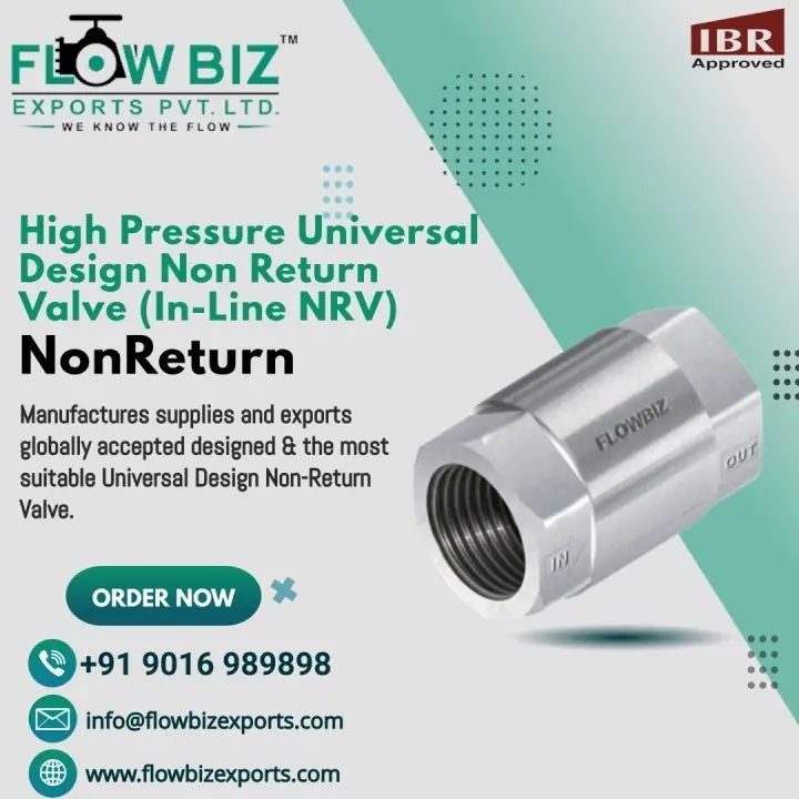 In Line Non Return Valve