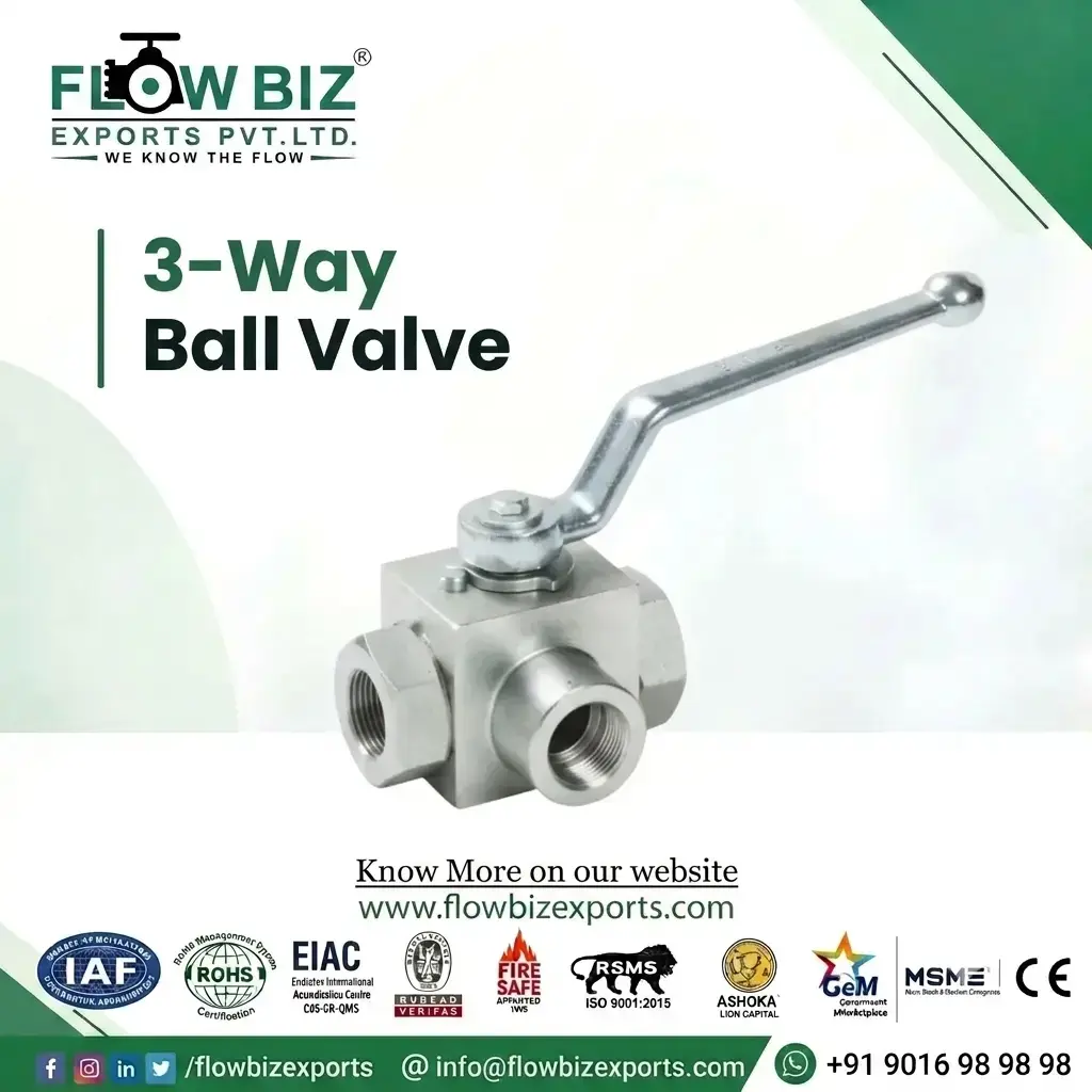 3 Way High Pressure Ball Valve 