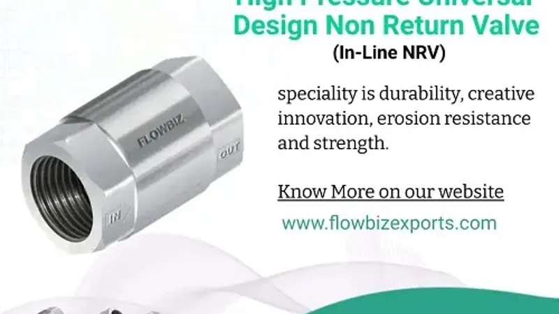 nrv valve high pressure design manufacturer india - Flowbiz