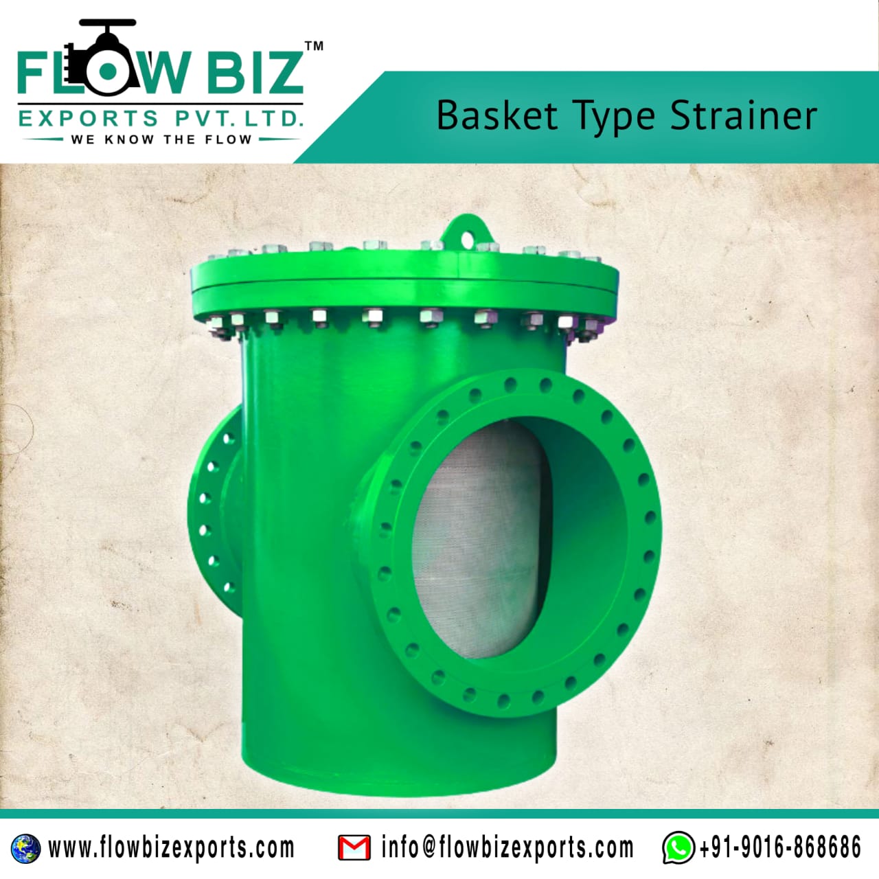 a high-quality basket strainer manufacturer mumbai - Flowbiz 