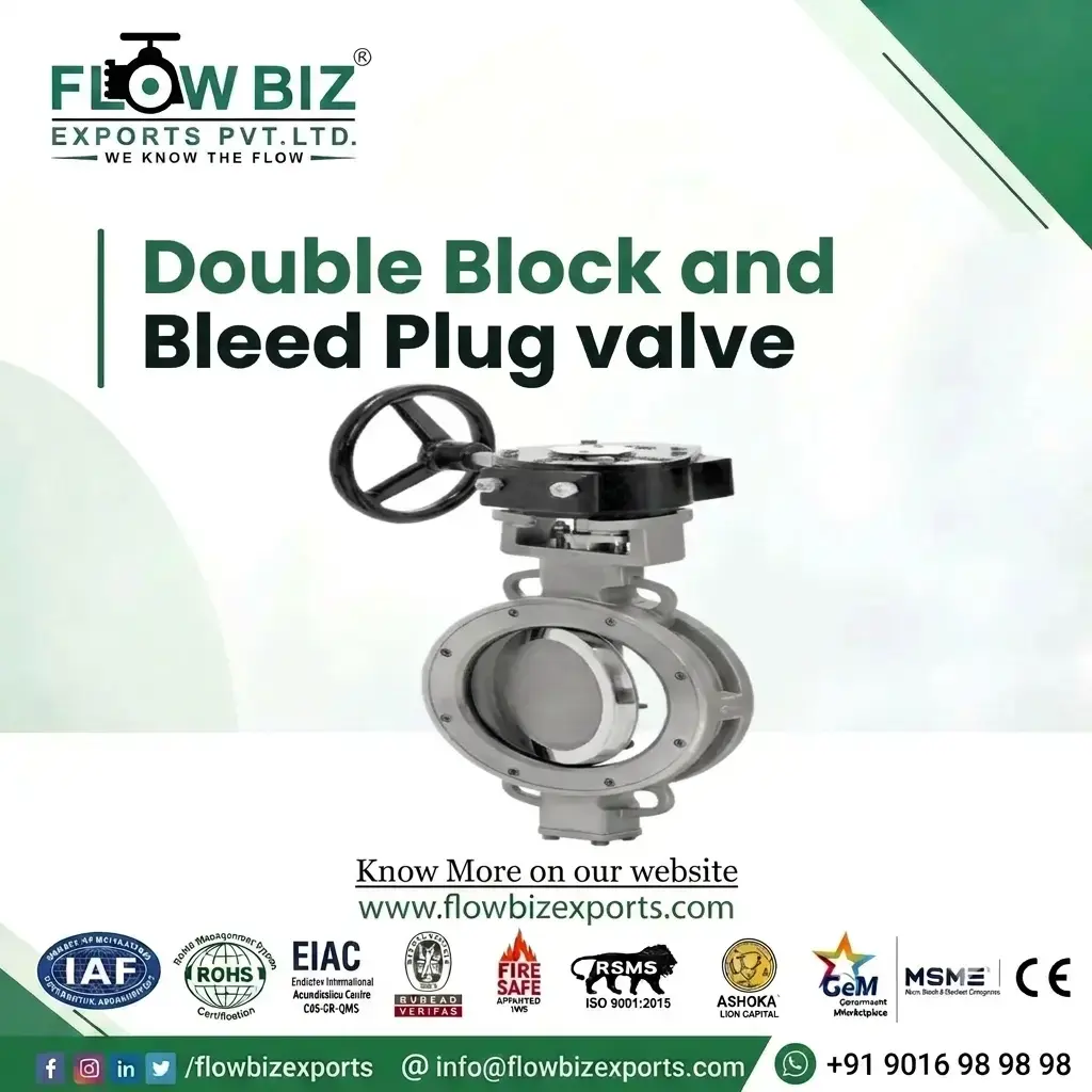 double block and bleed design Plug valve manufacturer india - Flowbiz