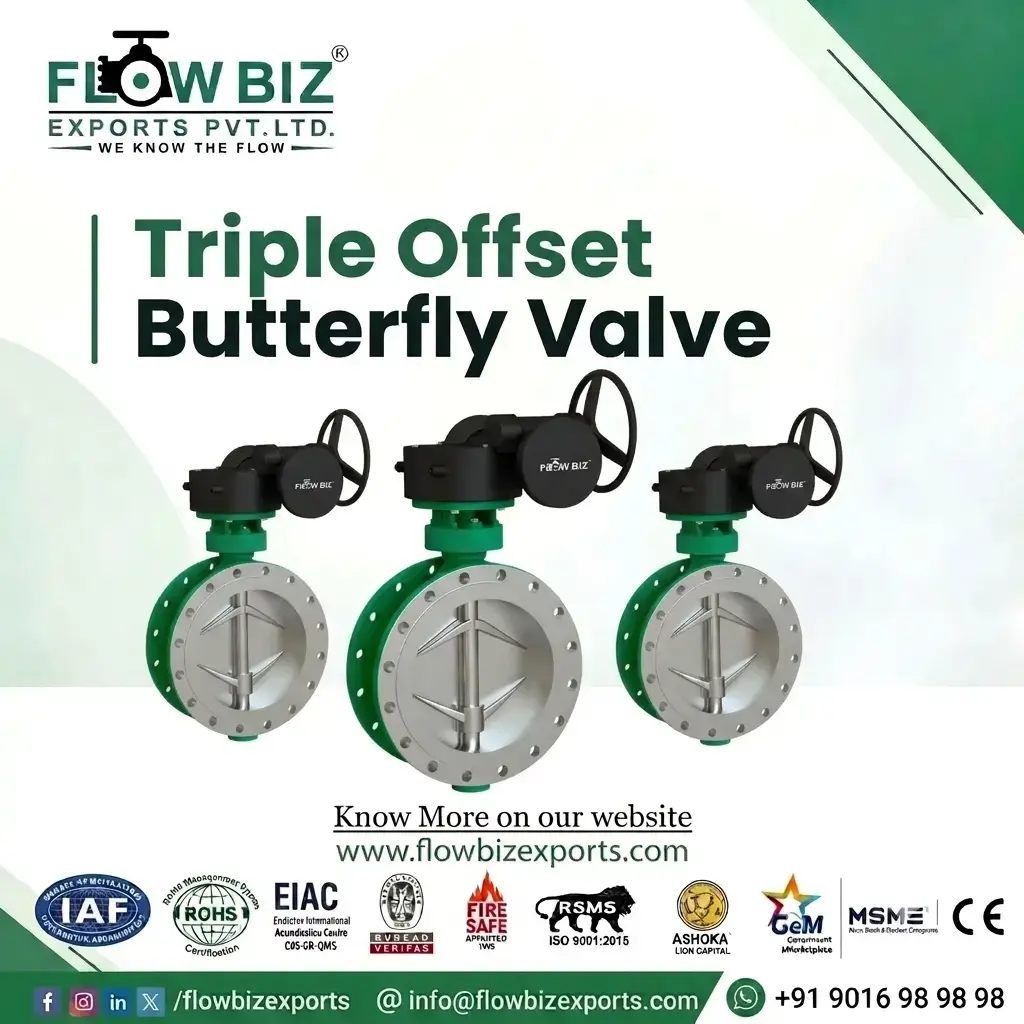 triple offset butterfly valve manufacturer mumbai - Flowbiz
