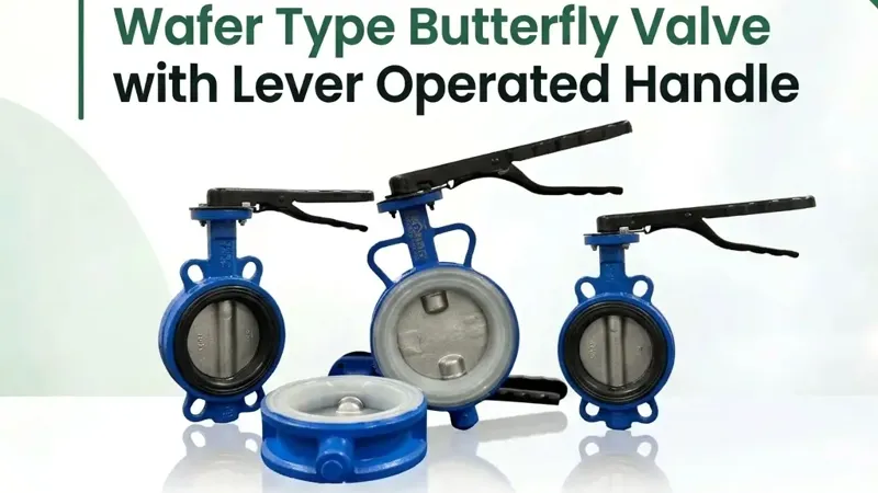Wafer Type Butterfly Valve with Lever Operated Handle