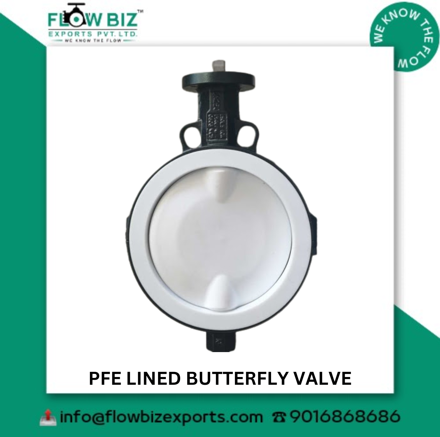 PFE Lined Butterfly Valve Manufacturer in Pune