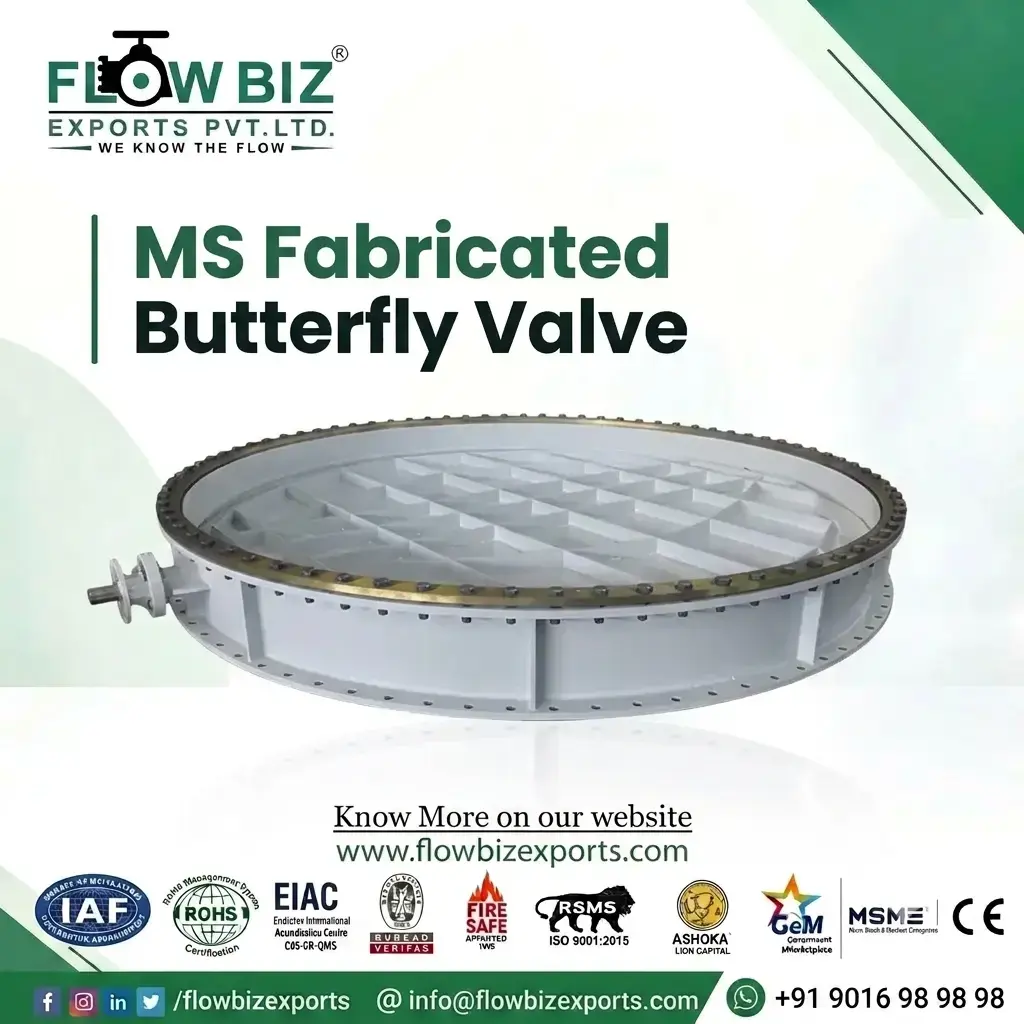 ms fabricated butterfly valve manufacturer mumbai - Flowbiz