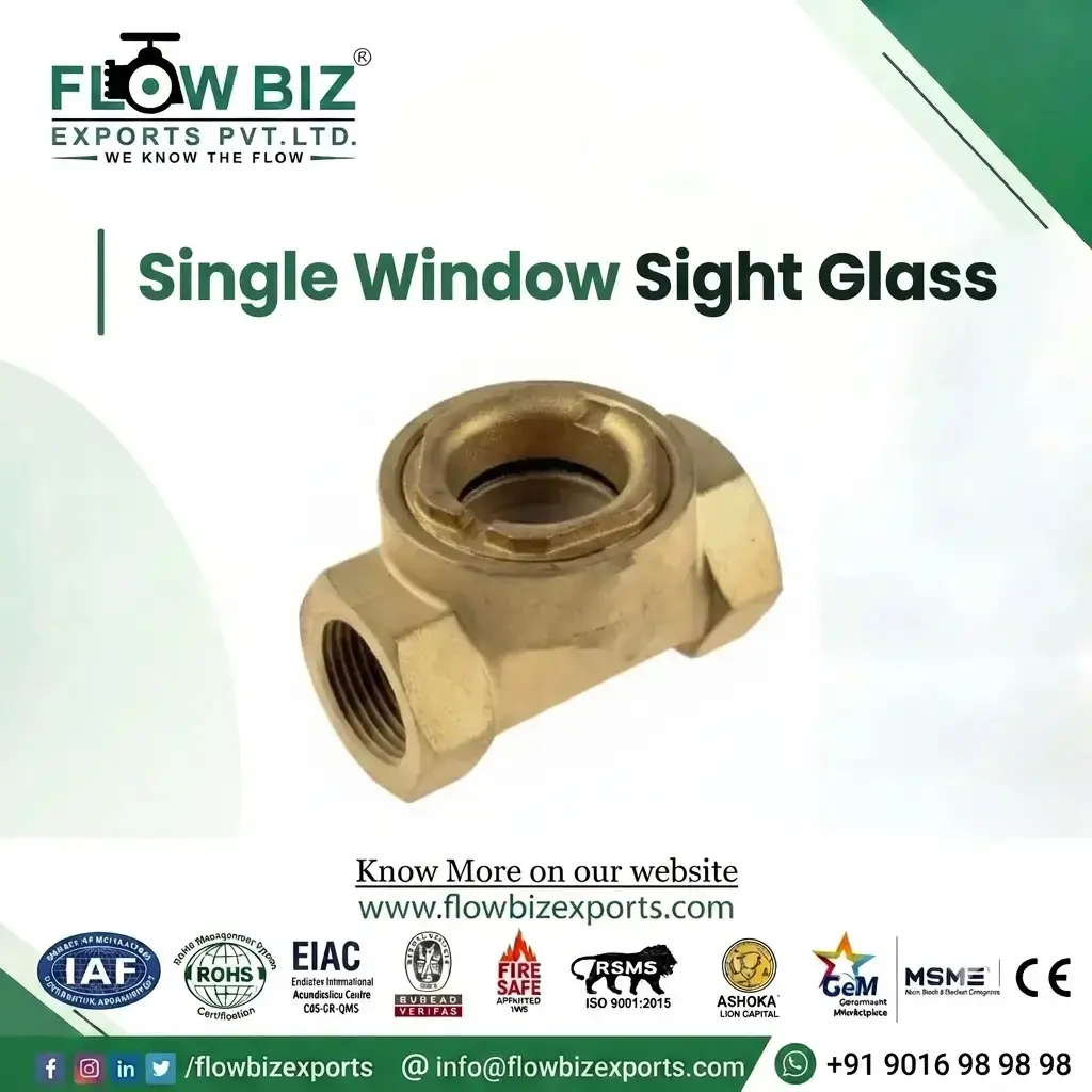 Single Window Sight Glass 