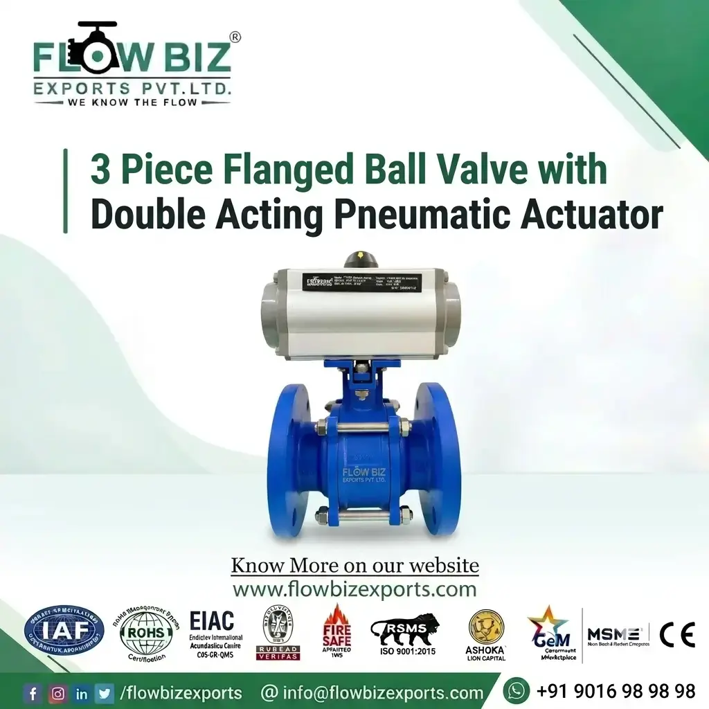  3 Piece Flanged Ball Valve 