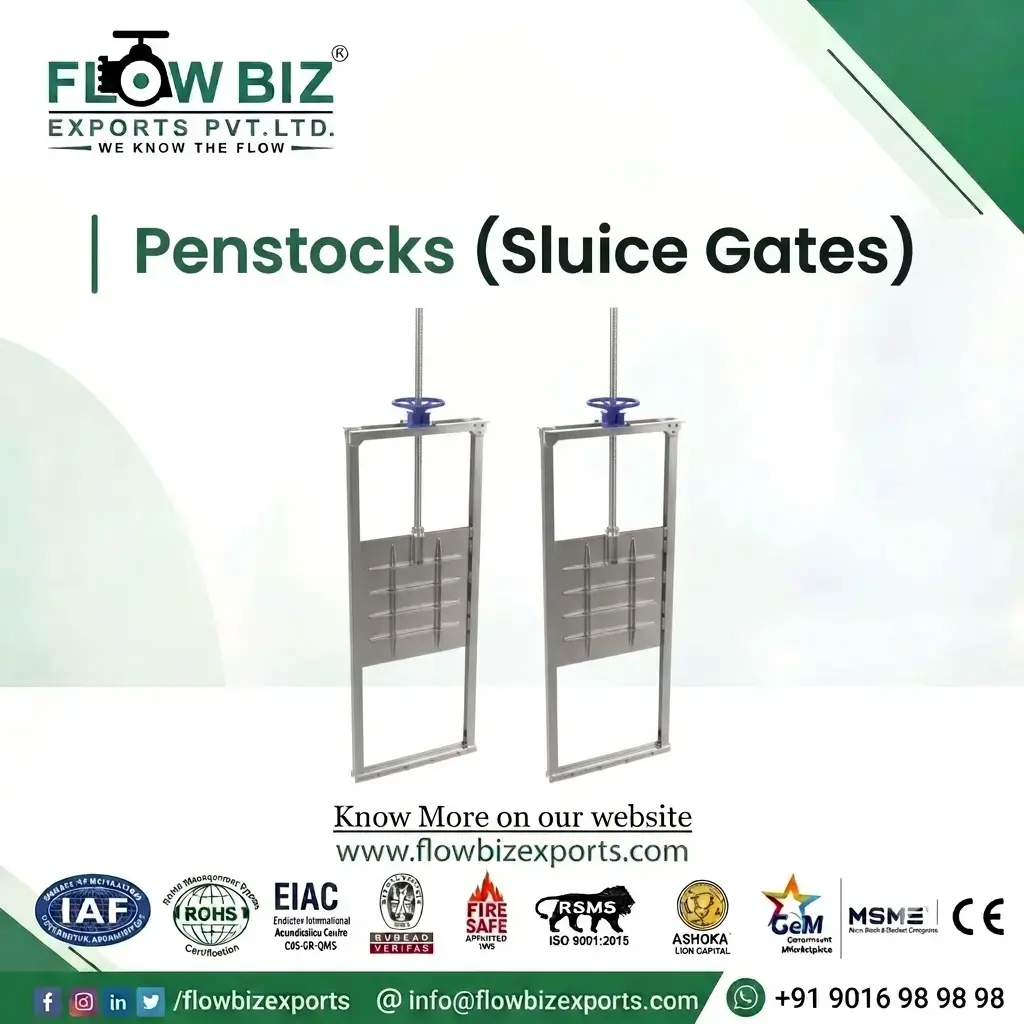 Stainless Steel Penstock Valves for STP/WTP | FlowBiz Exports