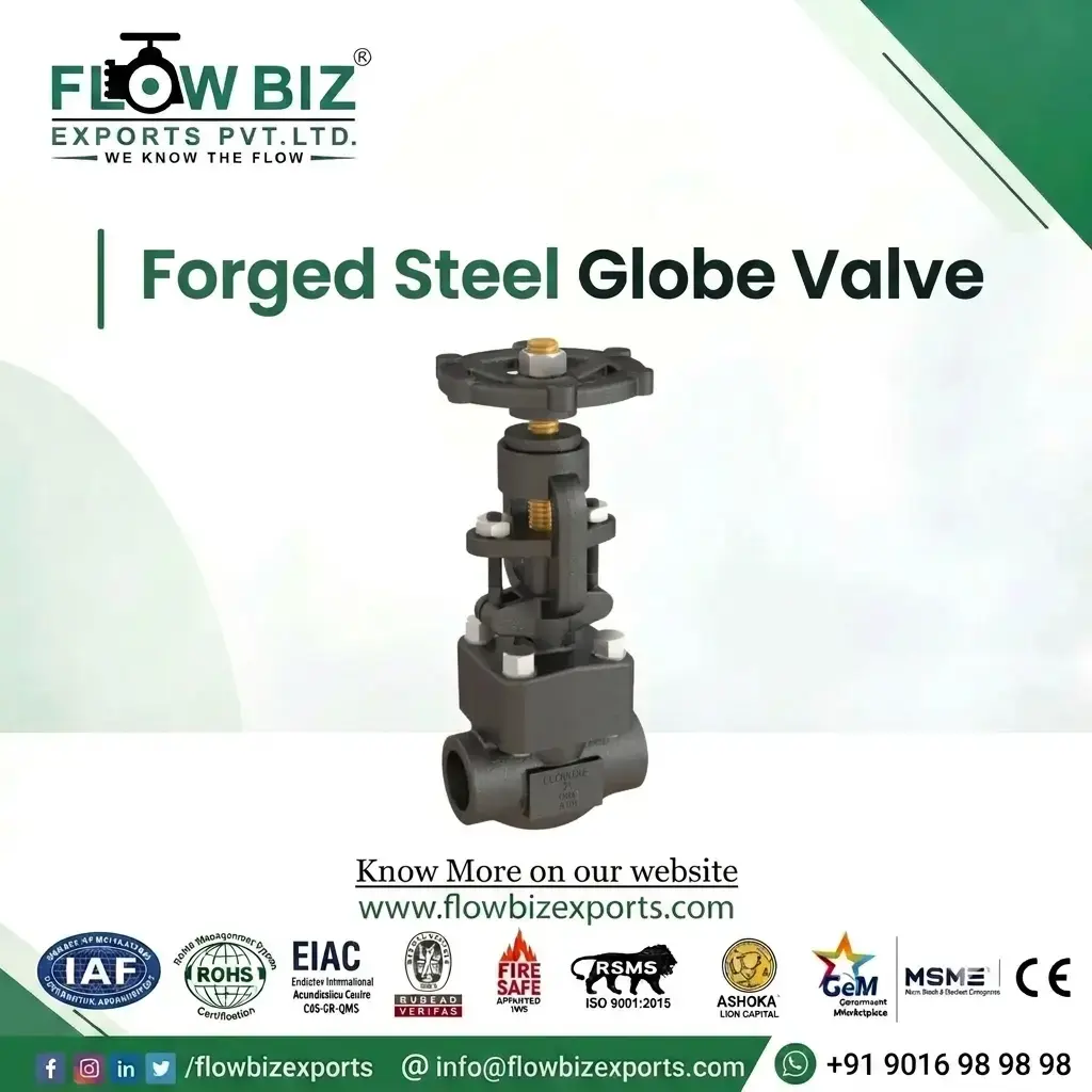 forged steel globe valve manufacturer pune  - Flowbiz