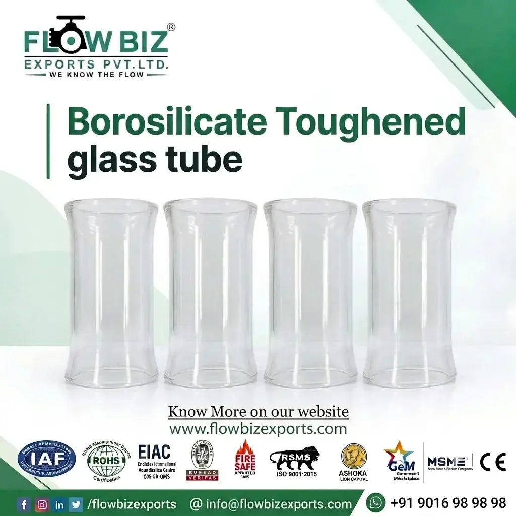 Industrial Borosilicate Toughened Glass Tube Manufacturer India