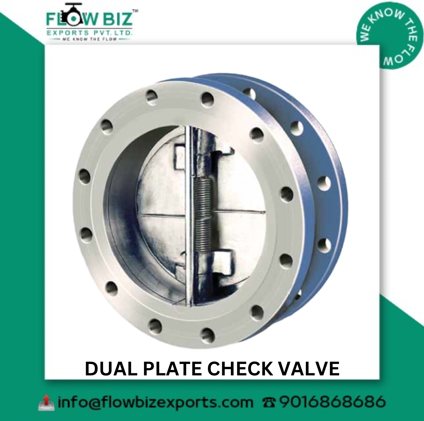 dual plate check valve manufacturer Pune - Flowbiz