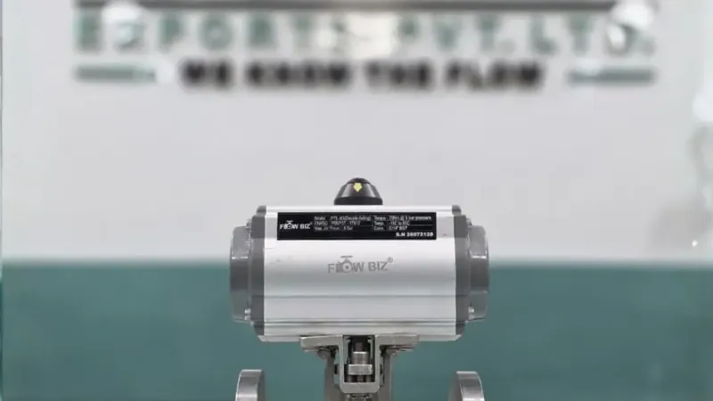 On-Off Pneumatic Actuated Ball Valve