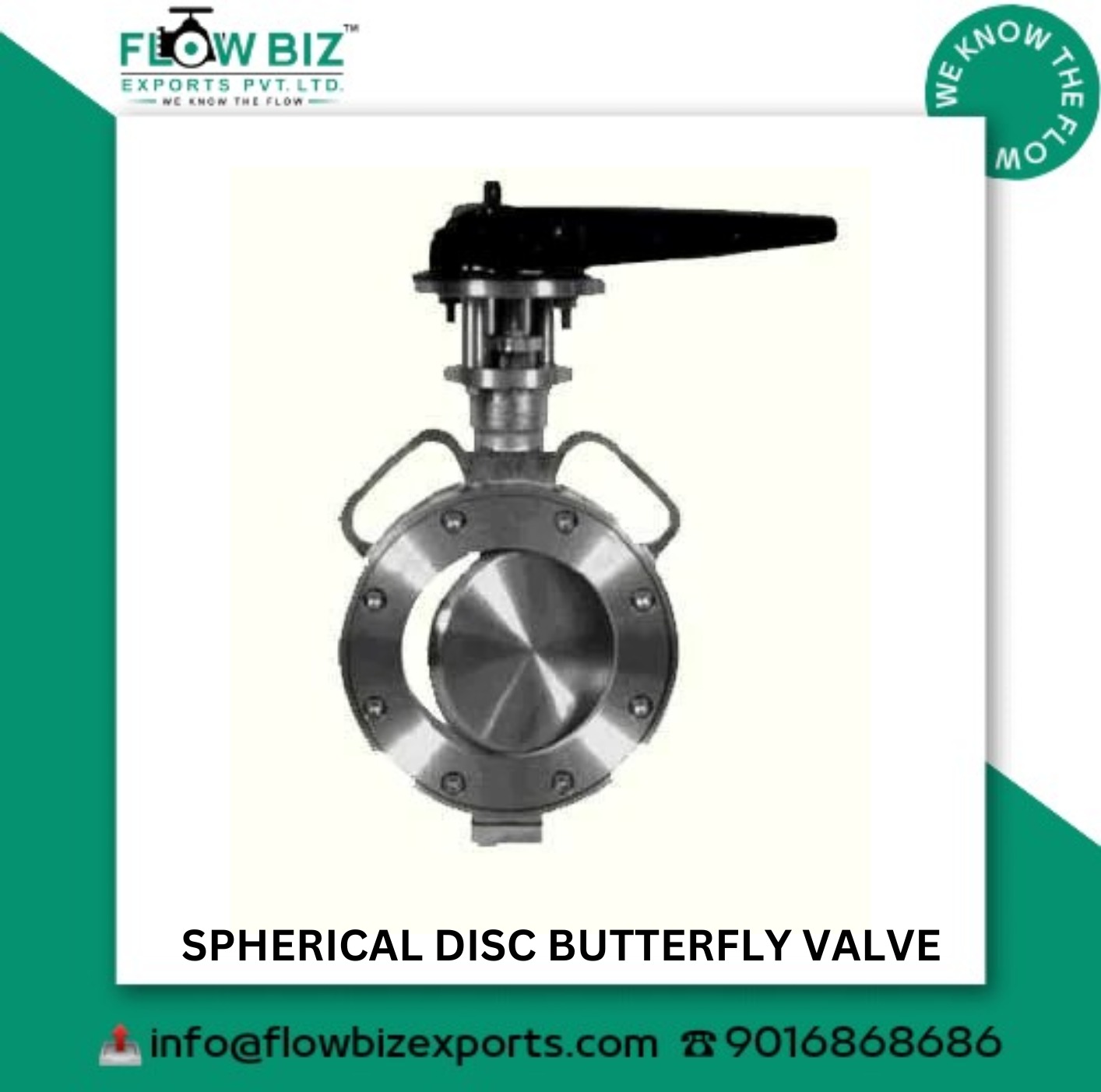 high-performance spherical disc butterfly valve manufacturer ahmedabad -  Flowbiz
