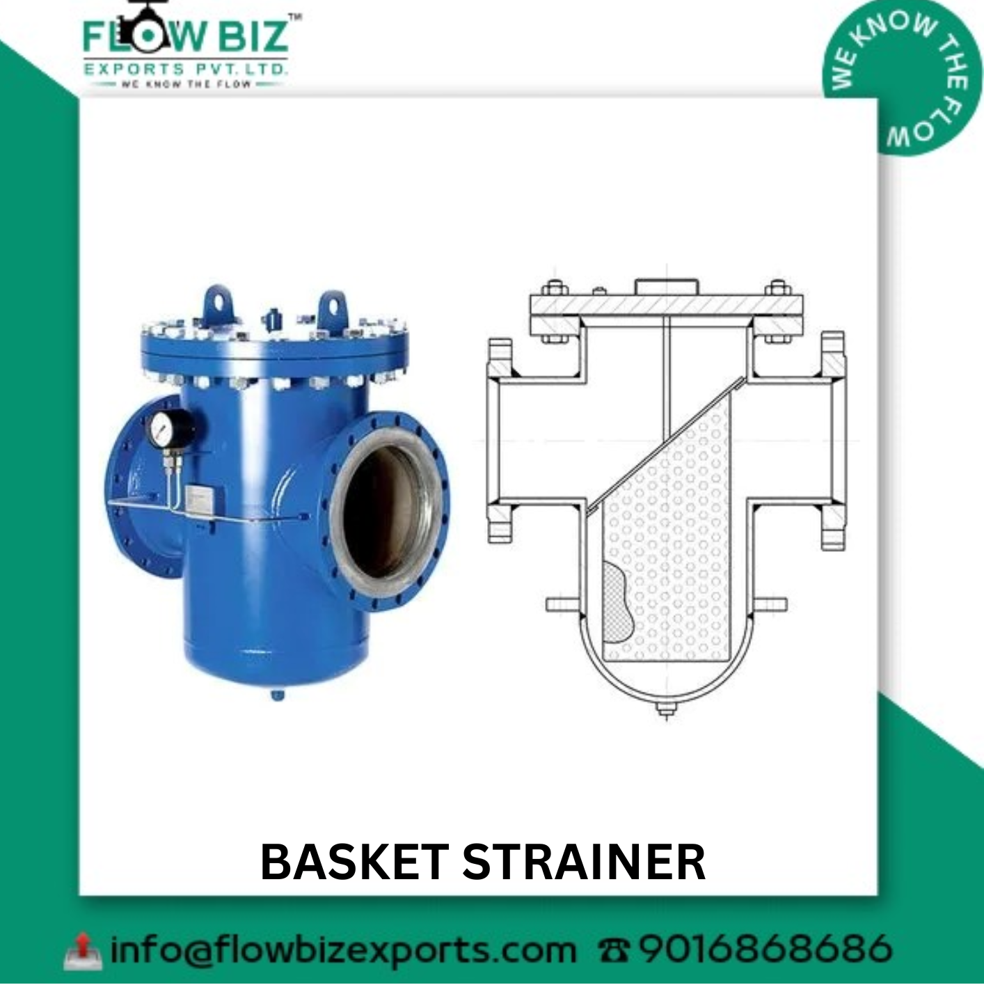 best basket strainer manufacturer ahmedabad - Flowbiz