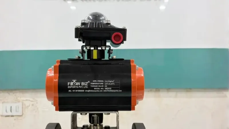 Industrial Pneumatic Flanged Ball Valve Manufacturer India