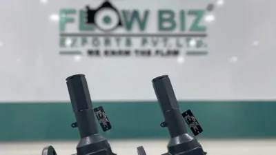 FlowBiz Stainless Steel Flanged Ball Valve with Lever Handle for Industrial Flow Control