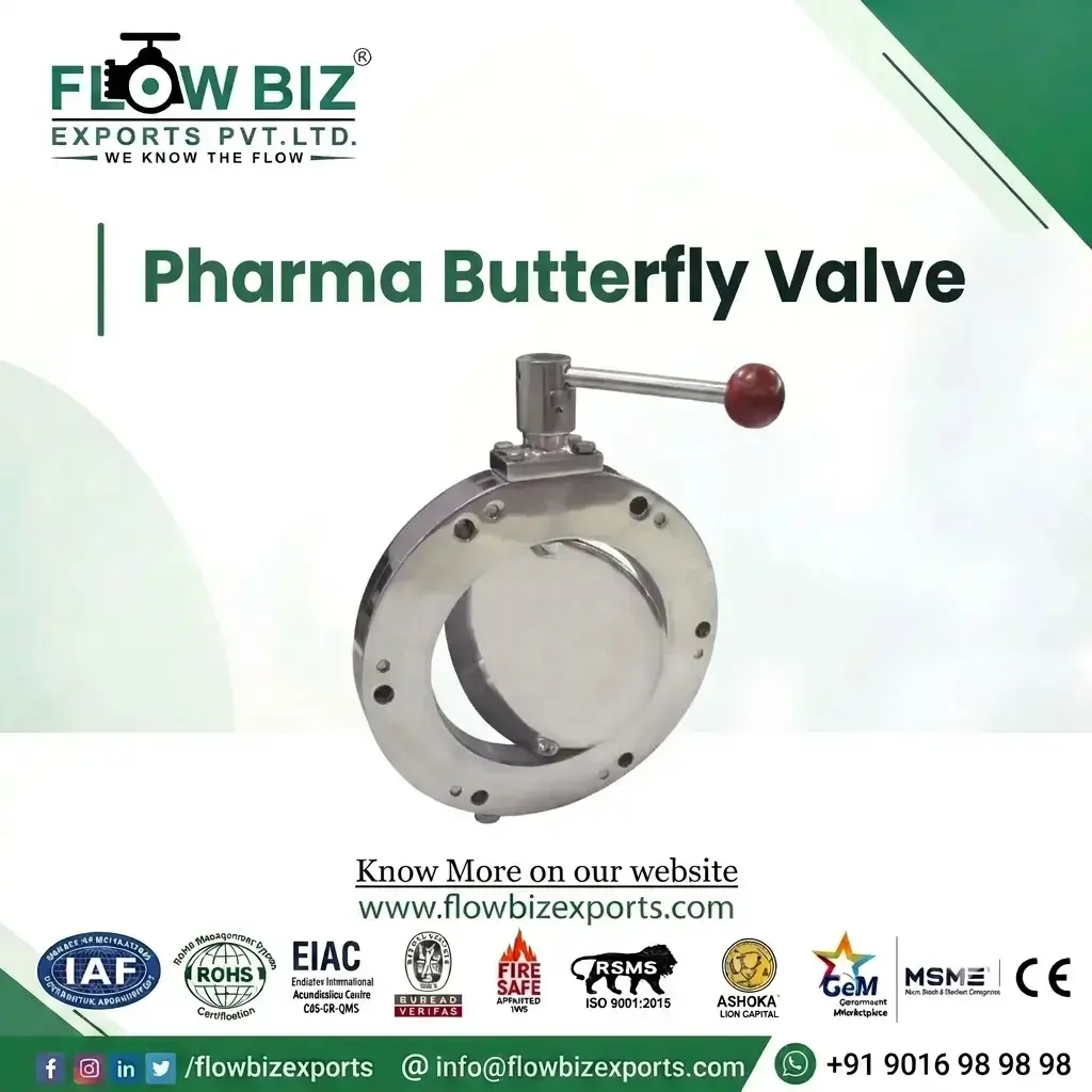 pharma butterfly valve manufacturer ahmedabad - FlowBiz