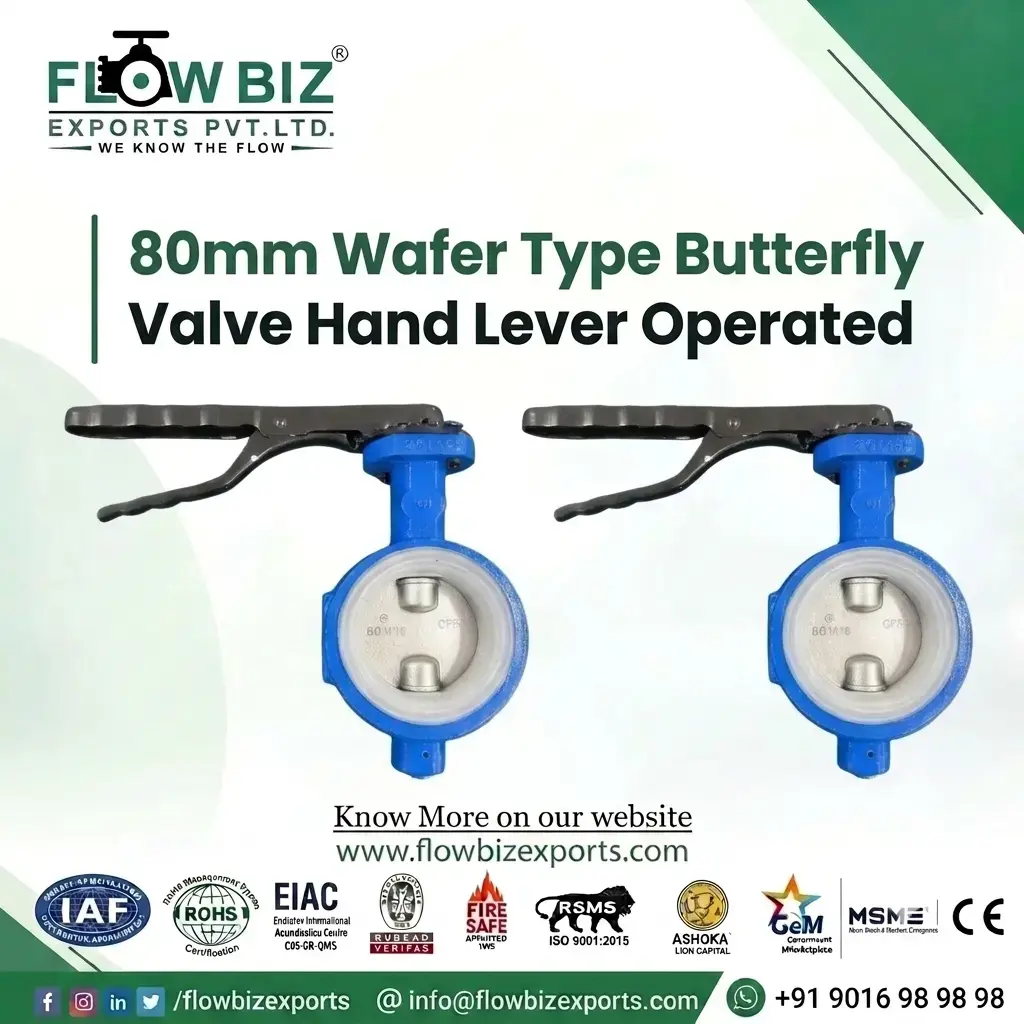 80mm Wafer Type Butterfly Valve