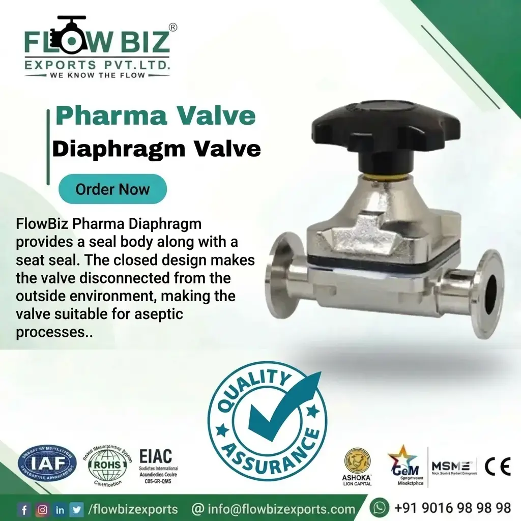 Pharma Valve diaphragm Valve