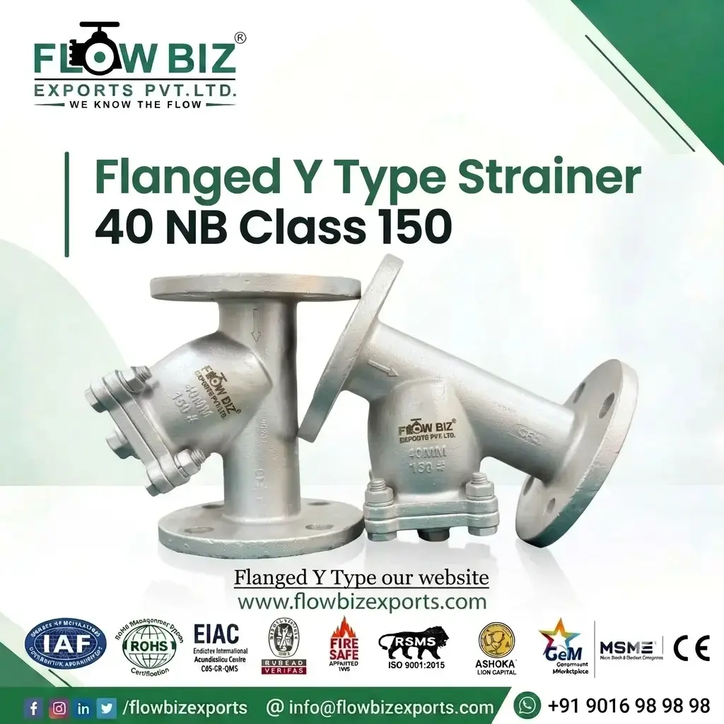 Flanged Y Type Strainer 40 NB Class 150 