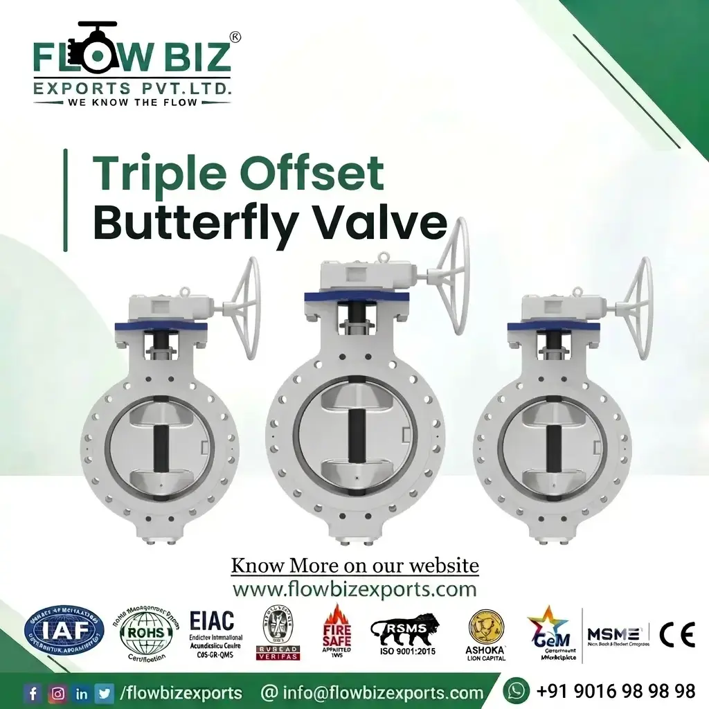 triple offset butterfly valve manufacturer ahmedabad -Flowbiz