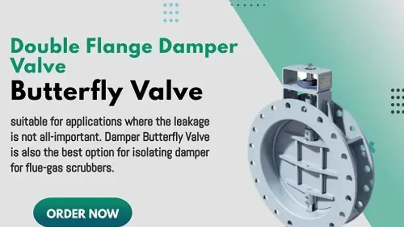 Double Flange Damper Valve Butterfly Valve