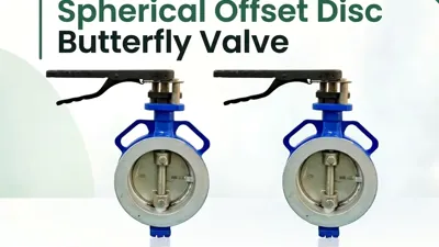 Spherical Offset Disc Butterfly Valve with Lever Handle | FlowBiz Exports