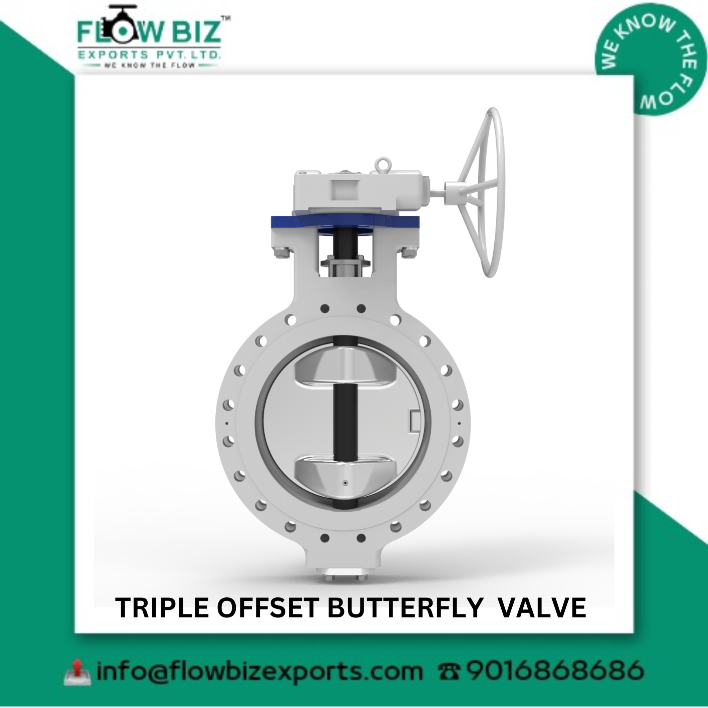triple offset butterfly valve manufacturer ahmedabad -Flowbiz