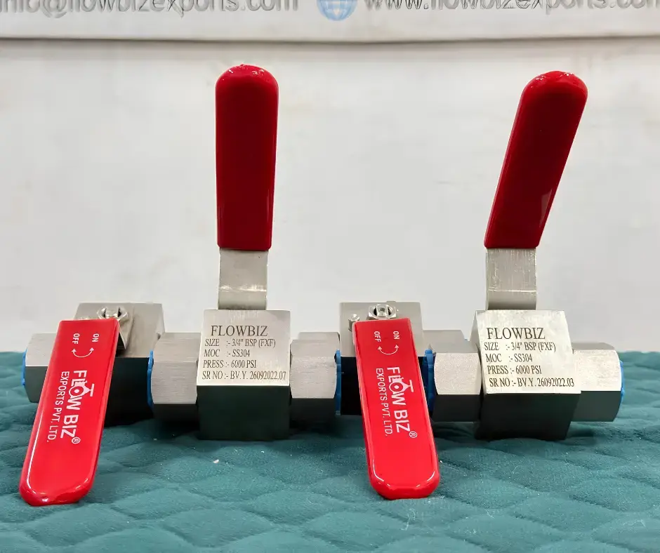 6000 PSI High Pressure Square Body Ball Valve 