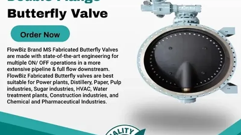 butterfly valve double flange design, manufacturer and exporter - Flowbiz