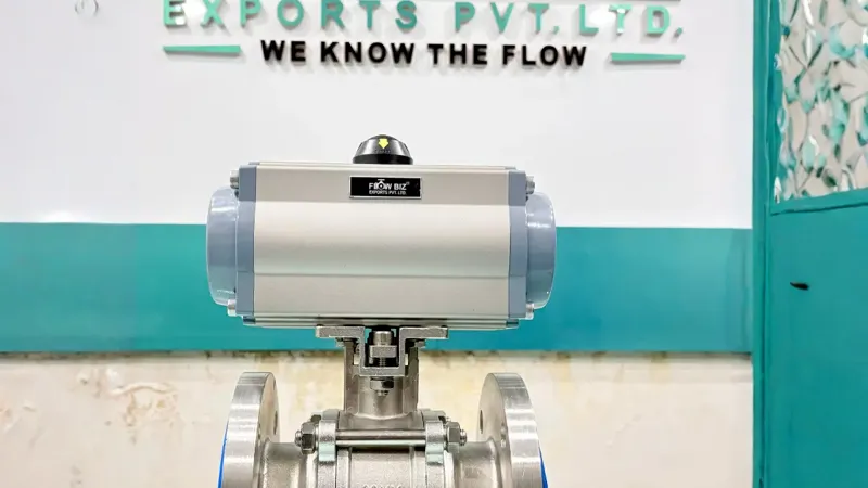 SS304 Ball Valves with Pneumatic Actuators