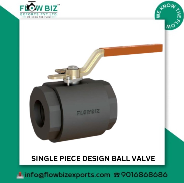 Single Piece Design Ball Valve