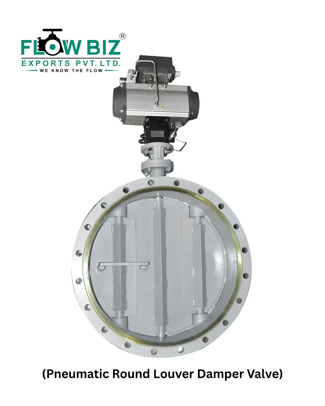 Pneumatic Round Louver Damper 