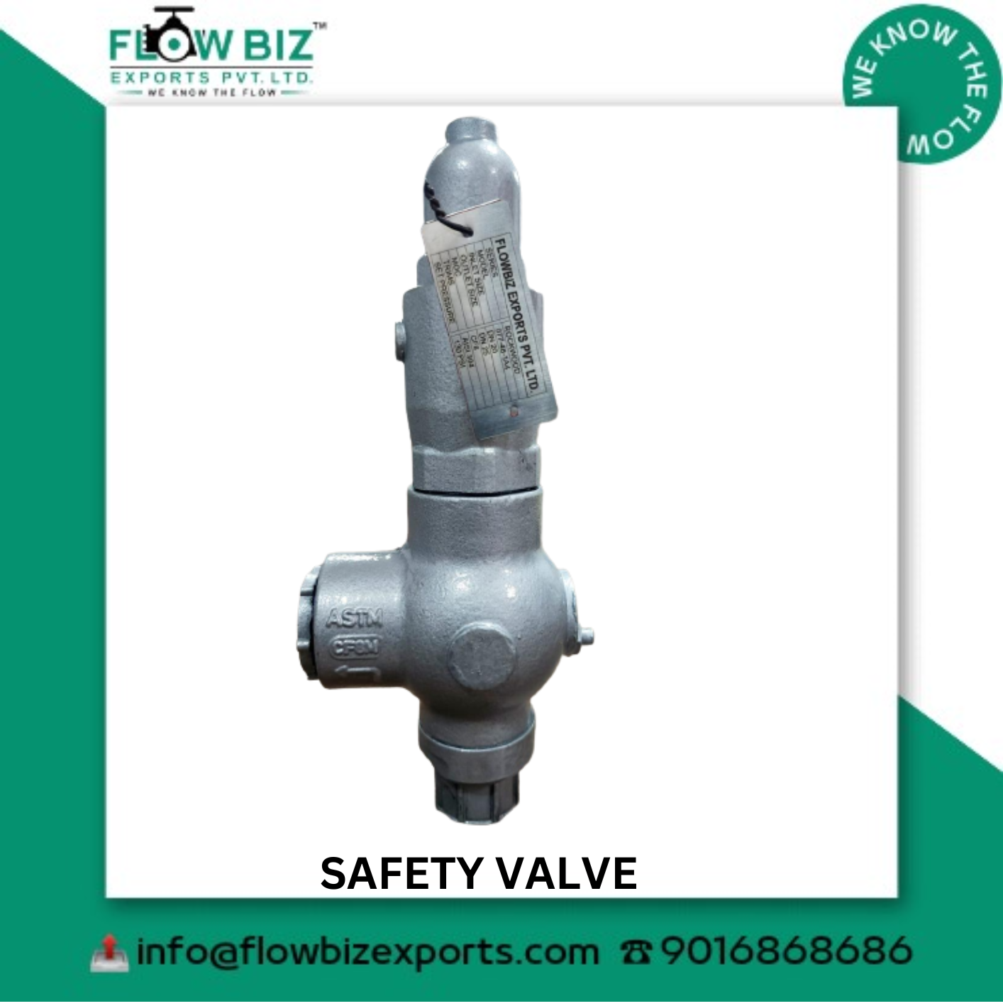 a durable and reliable safety valve manufacturer mumbai - Flowbiz