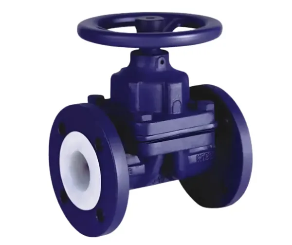 PTFE-lined diaphragm valves
